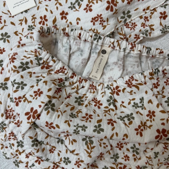 Quincy Mae Ruffle sleeveless floral dress and bloomer set - 6-12M, organic - Picture 4 of 15